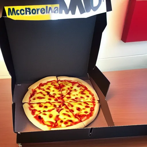 Image similar to new McDonalds Pizza box