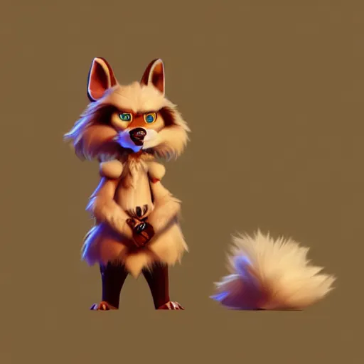 Image similar to anthropomorphic furry, ArtStation