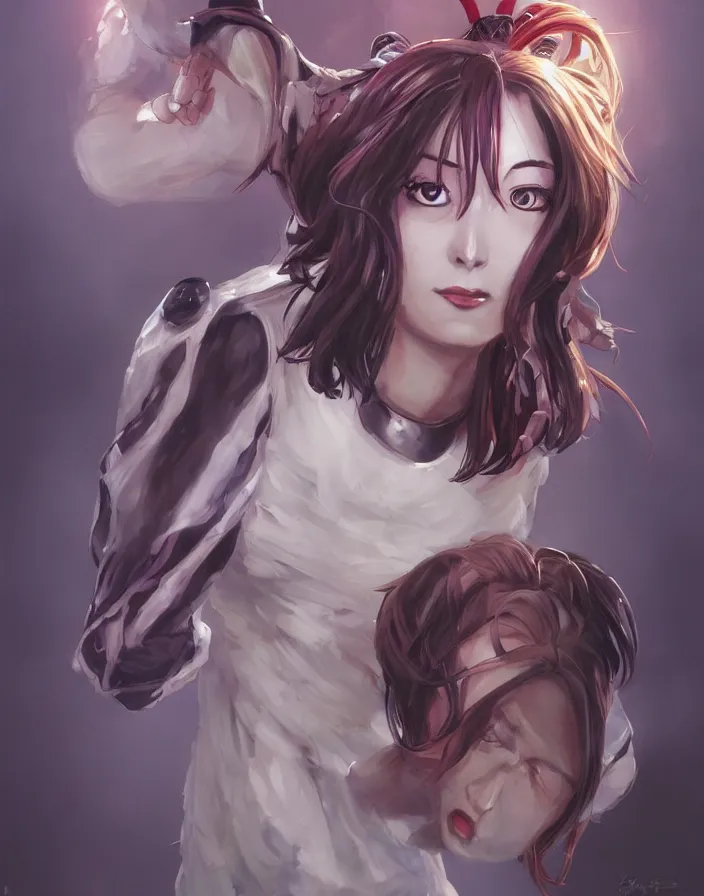 Image similar to anime portrait of beetlejuice by Stanley Artgerm Lau, WLOP, Rossdraws, James Jean, Andrei Riabovitchev, Marc Simonetti, and Sakimichan, trending on artstation