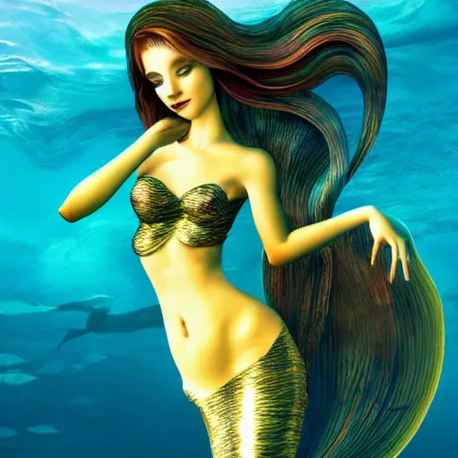 Image similar to beautiful mermaid siren, siren song, siren rock, beautiful mermaid, photoreal, 8 k resolution