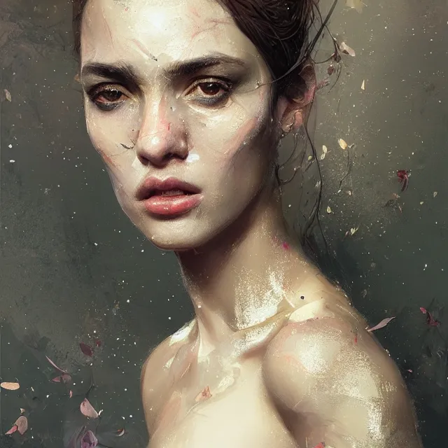 Image similar to beauty girl, hyper detailed, insane details, intricate, elite, elegant, luxury, by ismail inceoglu dragan bibin hans thoma greg rutkowski alexandros pyromallis rene maritte illustrated, perfect face, fine details, realistic shaded, fine - face, pretty face