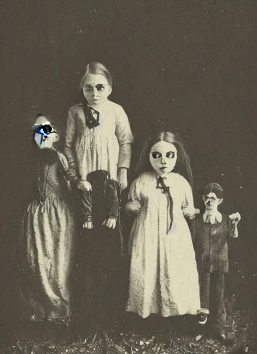 Image similar to creepy Kids Photo Victorian Children , Vintage Horror , Weird , Vintage Photo Art , memento mori