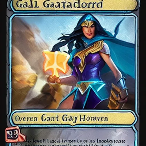Prompt: gal gadot as a hearthstone card