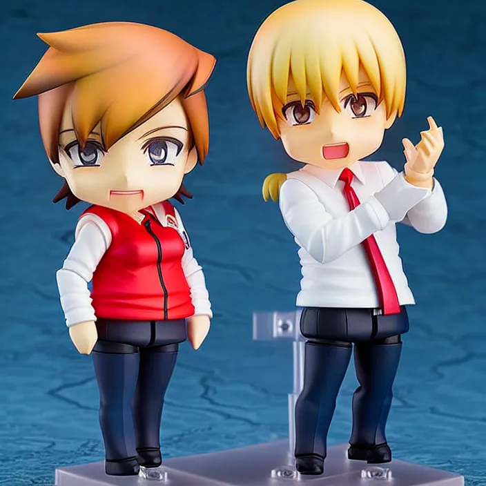 Image similar to An anime Nendoroid figurine of Donald Trump, fantasy, figurine , product photo