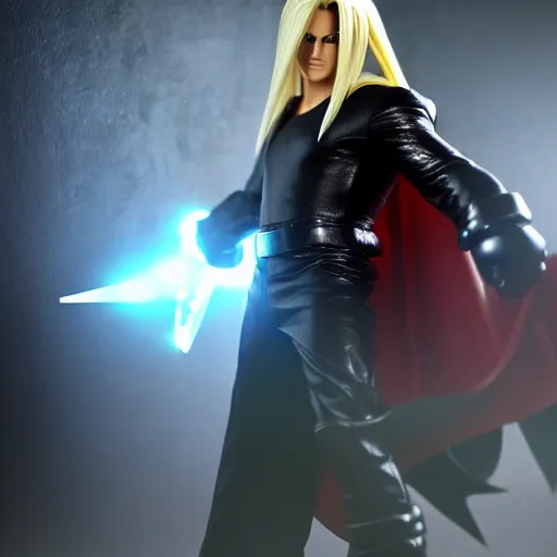 Image similar to super mario as sephiroth, highly detailed, extremely high quality, hd, 4 k, 8 k, canon 3 0 0 mm, professional photographer, 4 0 mp, lifelike, top - rated, award winning, realistic, detailed lighting, detailed shadows, sharp, no blur, edited, corrected, trending