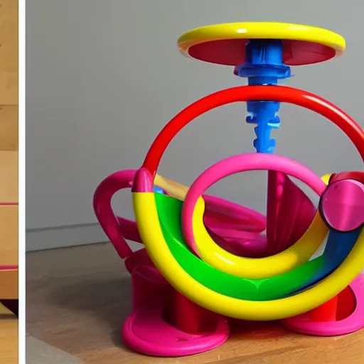 Image similar to Photo of a fully functional guilloutine designed by Fisher Price