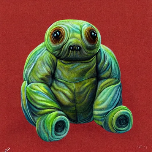 Prompt: 8k hyperrealism portrait of tardigrade wearing Hawaiian shirt