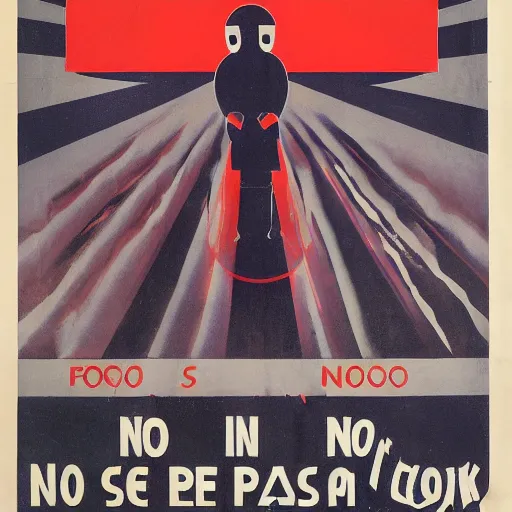 Image similar to no face no case soviet propaganda