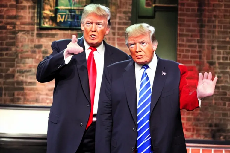 Prompt: donald trump on jerry springer