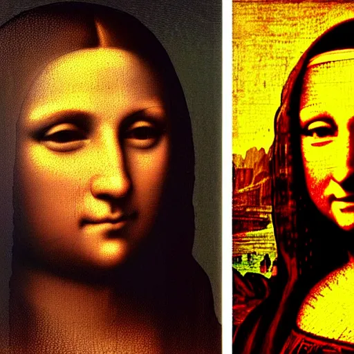 Image similar to Benjamin Netanyahu as the Mona Lisa, by Leonardo De Vinci