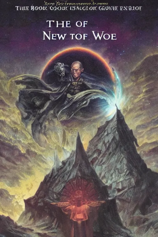 Prompt: the book of the new sun cover art by gene wolfe