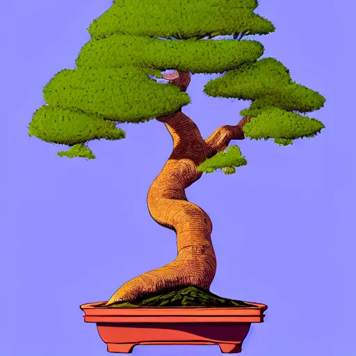 Image similar to bonsai oak! tree but minimalistic concept art by frank stella gilleard james whalen tom, colorful, soft light, trending on artstation, minimalism