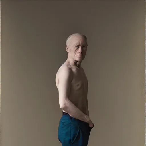 Image similar to portrait of eevee - human hybrid, by annie leibovitz, portrait of a man, studio lighting