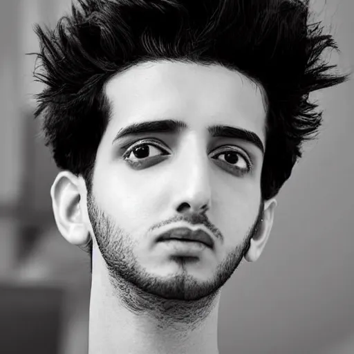 Image similar to “a realistic detailed photo of a guy who is an attractive humanoid who is half robot and half humanoid, who is a male android, singer Sebastian Yatra, shiny skin, posing like a statue, blank stare”