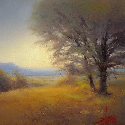 Image similar to Richard Schmid style landscape painting by Richard Schmid