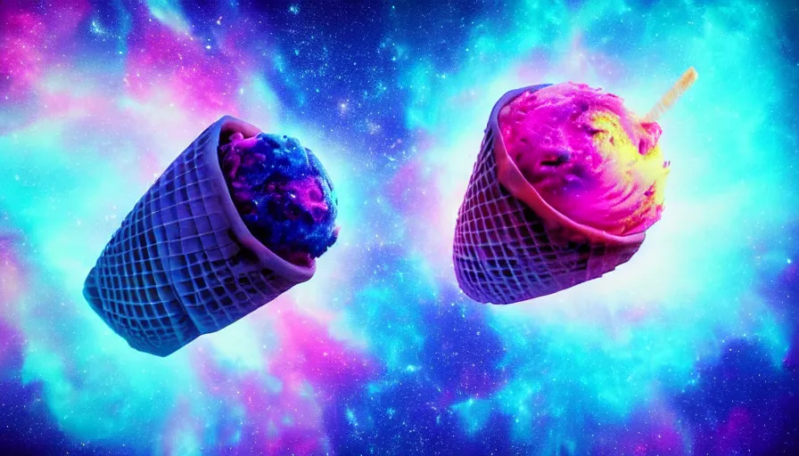 Image similar to stunning render of a cosmic - flavored