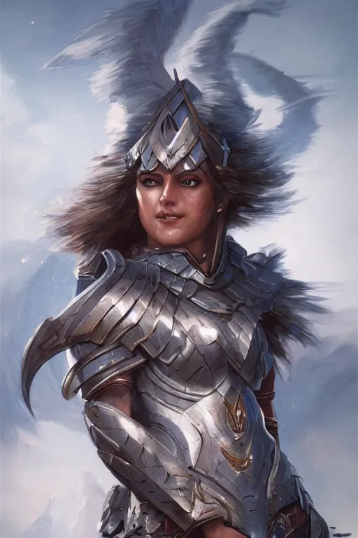 Image similar to amazon valkyrie athena, d & d, fantasy, portrait, highly detailed, headshot, digital painting, trending on artstation, concept art, sharp focus, illustration, art by artgerm and greg rutkowski and magali villeneuve