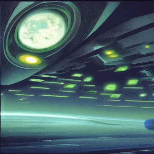 Prompt: solaris interior by john harris