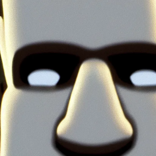 Image similar to a close - up of homer simpson's face in outlast