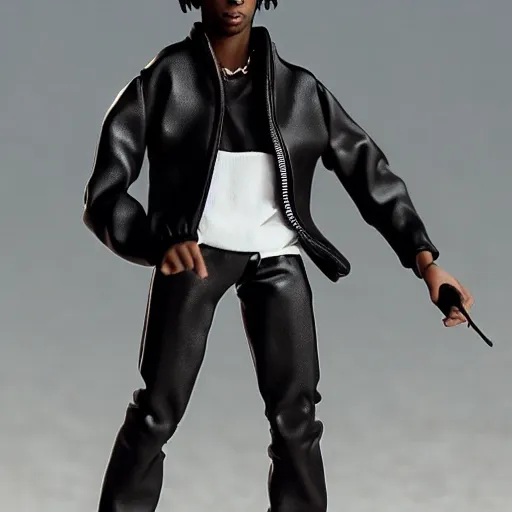 Image similar to playboi carti as a action figure 4 k detailed super realistic