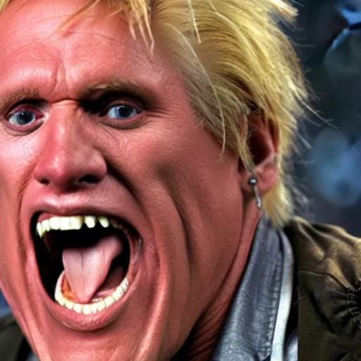 Prompt: gary busey monster