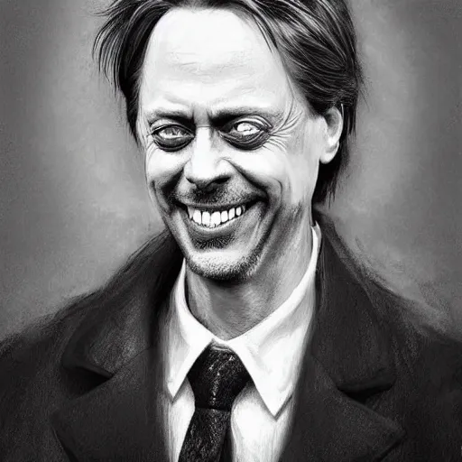 Image similar to hyperrealistic mixed media high resolution painting of a Steve Buscemi smiling in the civil war, stunning 3d render inspired art by István Sándorfi and Greg Rutkowski, perfect symmetry, dim volumetric lighting, 8k octane beautifully detailed render, post-processing, extremely hyper-detailed, intricate, epic composition, highly detailed attributes, highly detailed atmosphere, cinematic lighting, masterpiece, trending on artstation, very very detailed, masterpiece, stunning, flawless structure, lifelike texture, perfection,