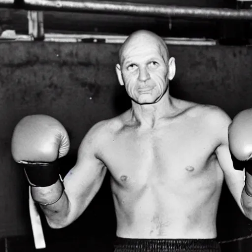 a photo of cus d amato in a boxing gym. Stable Diffusion