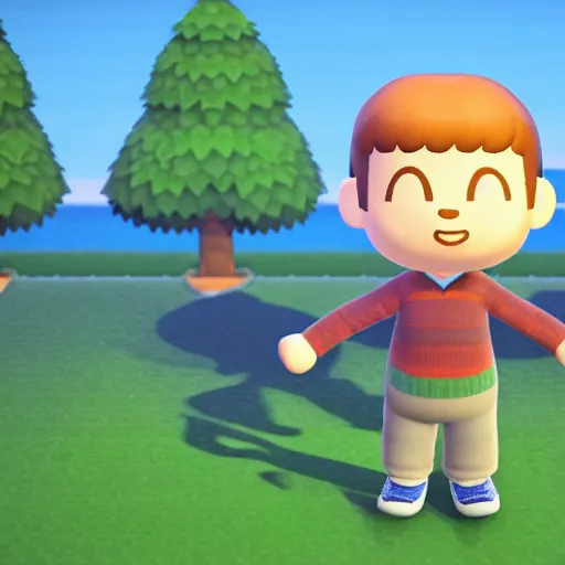 Prompt: Mark Zuckerberg in Animal Crossing New Horizons, highly detailed, high quality, HD, 4k, 8k, Canon 300mm, professional photographer, 40mp, lifelike, top-rated, award winning, realistic, sharp, no blur, edited, corrected, trending