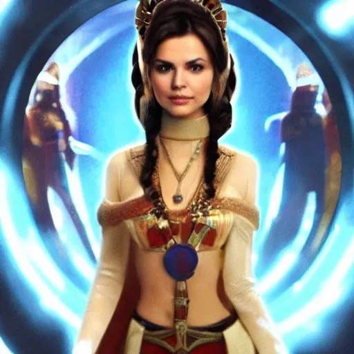 Image similar to victoria justice with big chest as princess padme in star wars, 8k resolution, full HD, cinematic lighting, award winning, anatomically correct