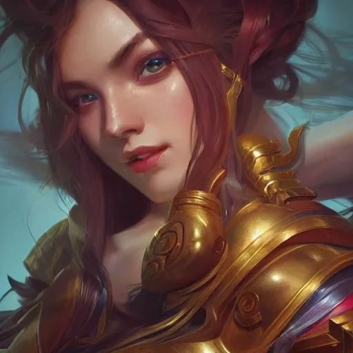 Image similar to perfectly - centered - portrait of league of legends, intricate, highly detailed, digital painting, artstation, concept art, smooth, sharp focus, illustration, unreal engine 5, 8 k, art by artgerm and greg rutkowski and alphonse mucha