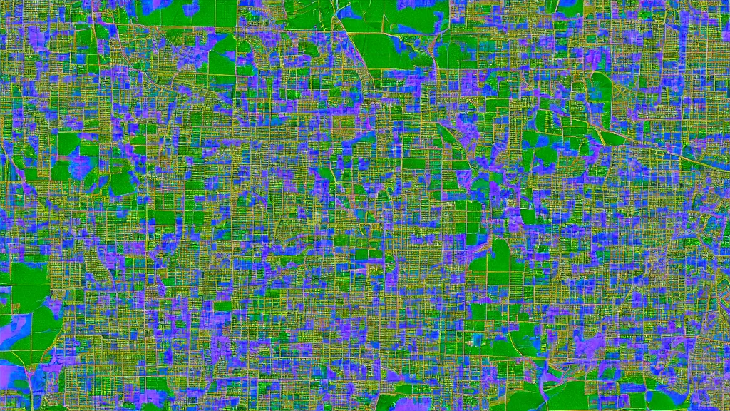 Prompt: false - color image prosperous winnipeg