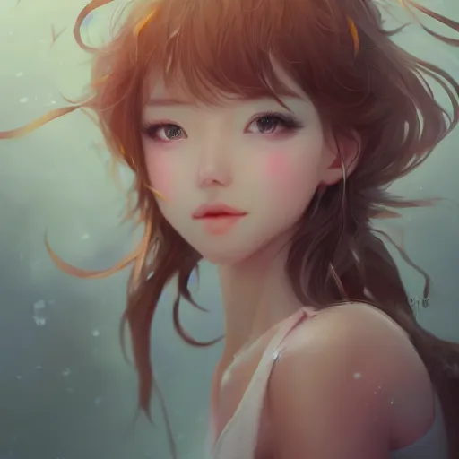 Image similar to cute girl art drawn full HD 4K highest quality realistic beautiful gorgeous natural artstyle by WLOP, Guweiz, Aztodio, Nixeu, Taejune Kim, yan gisuka, JeonSeok Lee, artgerm, Ross draws, zeronis, Chengwei Pan on artstation