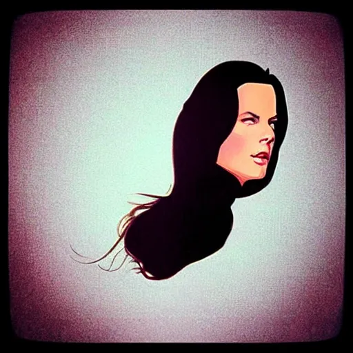 Image similar to “ kate beckinsale retro minimalist portrait by jean giraud, moebius starwatcher comic, 8 k ”