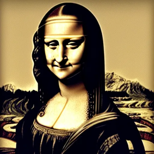 Image similar to monalisa in the style of emma watson