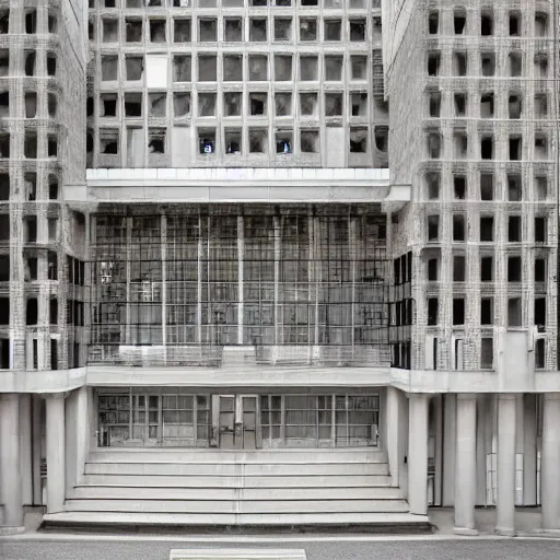 Image similar to city hall designed by ricardo bofill