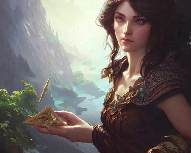 Image similar to brown eyes green eyes blue eyes, deep focus, d & d, fantasy, intricate, elegant, highly detailed, digital painting, artstation, concept art, matte, sharp focus, illustration, hearthstone, art by artgerm and greg rutkowski and alphonse mucha