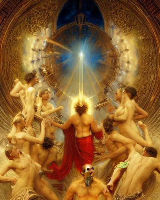 Image similar to the nine spheres of heaven from dante's divine comedy. highly detailed painting by gaston bussiere, craig mullins, j. c. leyendecker 8 k