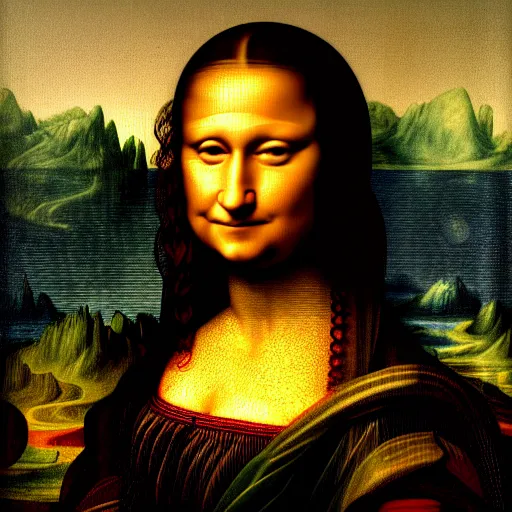 Prompt: Mark Zuckerberg, by Leonardo da Vinci in the style of the Mona Lisa