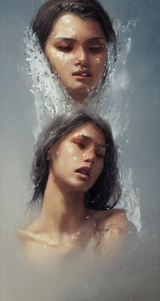 Prompt: The most beautiful arabian girl in the world crying water, portrait ,digital art,ultra realistic,ultra detailed, ultra wide Lens, art by greg rutkowski