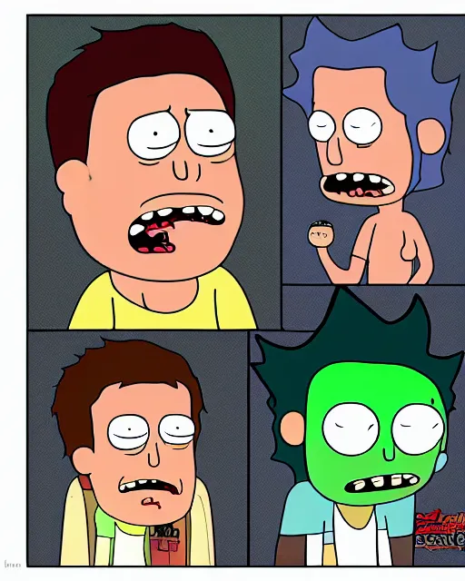 Image similar to duterte in the style of justin roiland, cinematic lighting, style of rick & morty, photographic, photography. by justin roiland