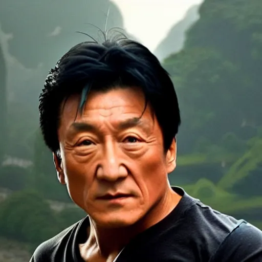 Image similar to A stunning awesome photo from popular movie starring jackie chan generated by artificial intelligence, extremely detailed, award winning photography, perfect faces