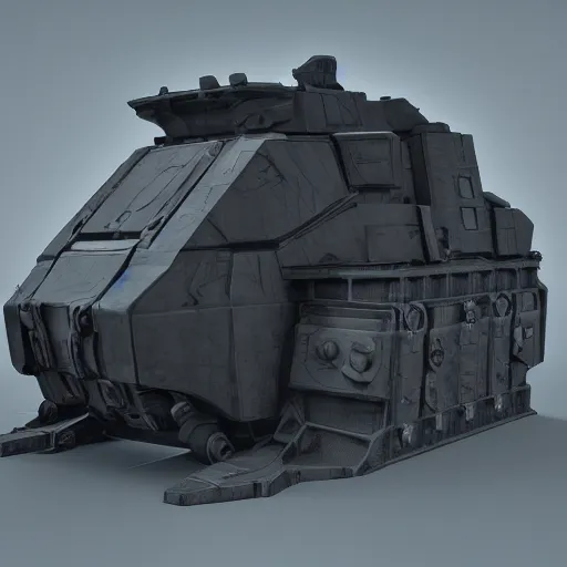 Image similar to hard surface, kitbashing component, based on realistic low poly convex shape, symmetric, unreal engine