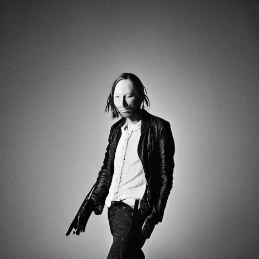 Prompt: Thom Radiohead frontman Yorke, singer songwriter