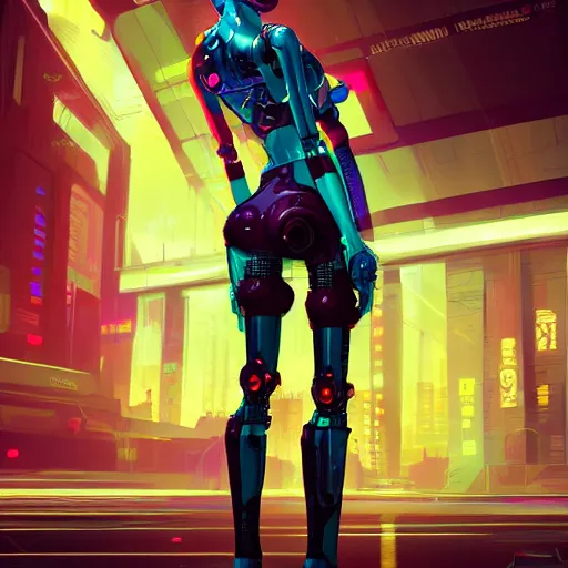 Image similar to a cyberpunk robot geisha sorceress, warcore, sharp focus, detailed, artstation, concept art, 3 d + digital art, wlop style, biopunk, neon colors, futuristic, unreal engine