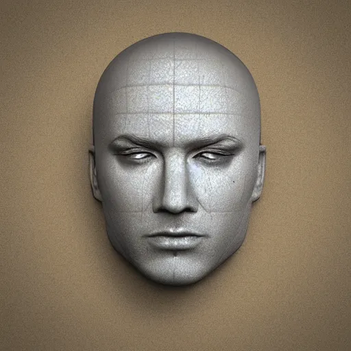 Image similar to water icon of a realistic human head made out of water