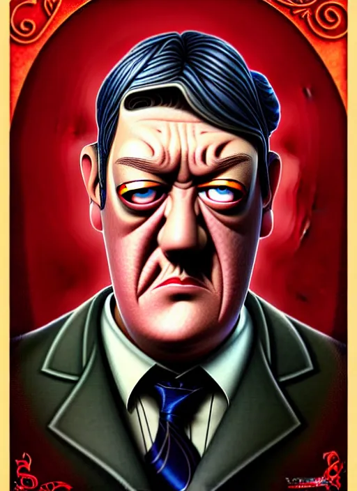 Image similar to lovecraftian portrait of grumpy stephen fry, pixar style, by tristan eaton stanley artgerm and tom bagshaw