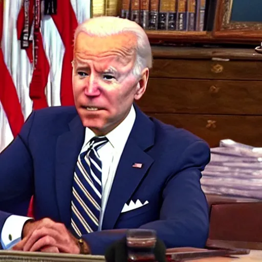 Prompt: joe biden in hunter x hunter highly detailed and of great quality