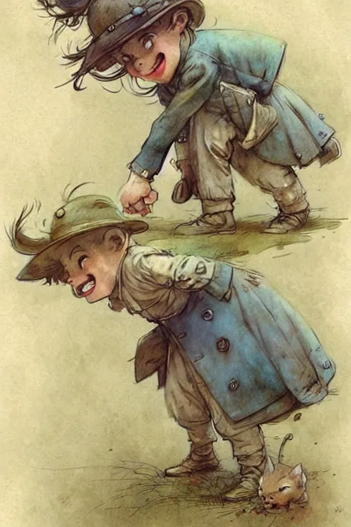 Prompt: (((((1950s storybook page layout. muted colors.))))) by Jean-Baptiste Monge !!!!!!!!!!!!!!!!!!!!!!!!!!!