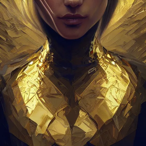 Image similar to gold venom, digital art by mandy jurgens and irina french and heraldo ortega, hyperdetailed, artstation, cgsociety