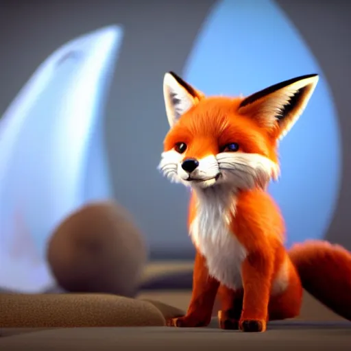 Prompt: the cutest fox in the universe unreal engine 5 and octane render